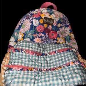 Matilda Jane Floral and Gingham Kids Backpack